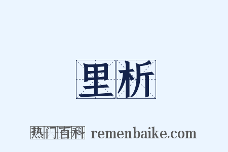 里析是什么意思的图片